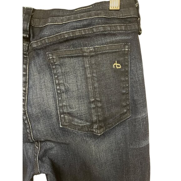Rag & Bone Intermix Women's Jeans Skinny Indigo Blue Denim Dark Wash Size 30 - Picture 5 of 11